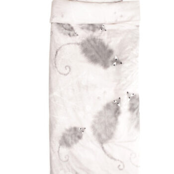 Voodipesukomplekt Hiired roosas