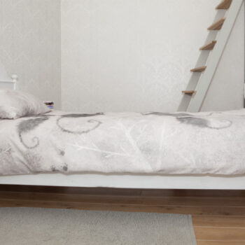 Voodipesukomplekt Hiired roosas